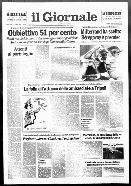 Il giornale : quotidiano del mattino